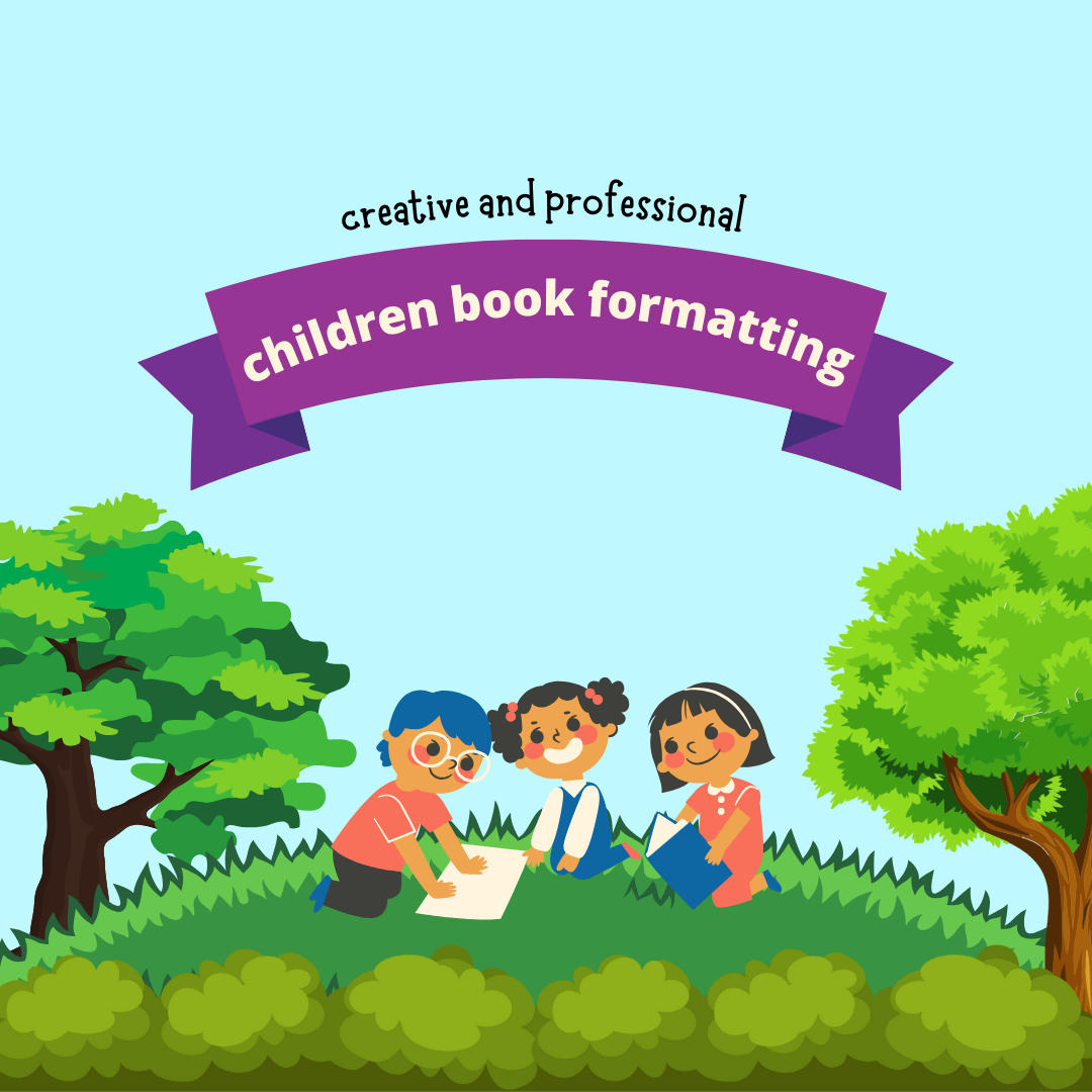 image of children book formatting service